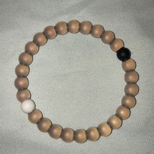 Lokai black and white bracelet